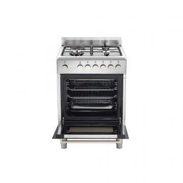 La Germania FTR6631EXT GN Κουζίνα 56lt με Εστίες Φυσικού Αερίου & Ρεύματος Π60εκ. Inox